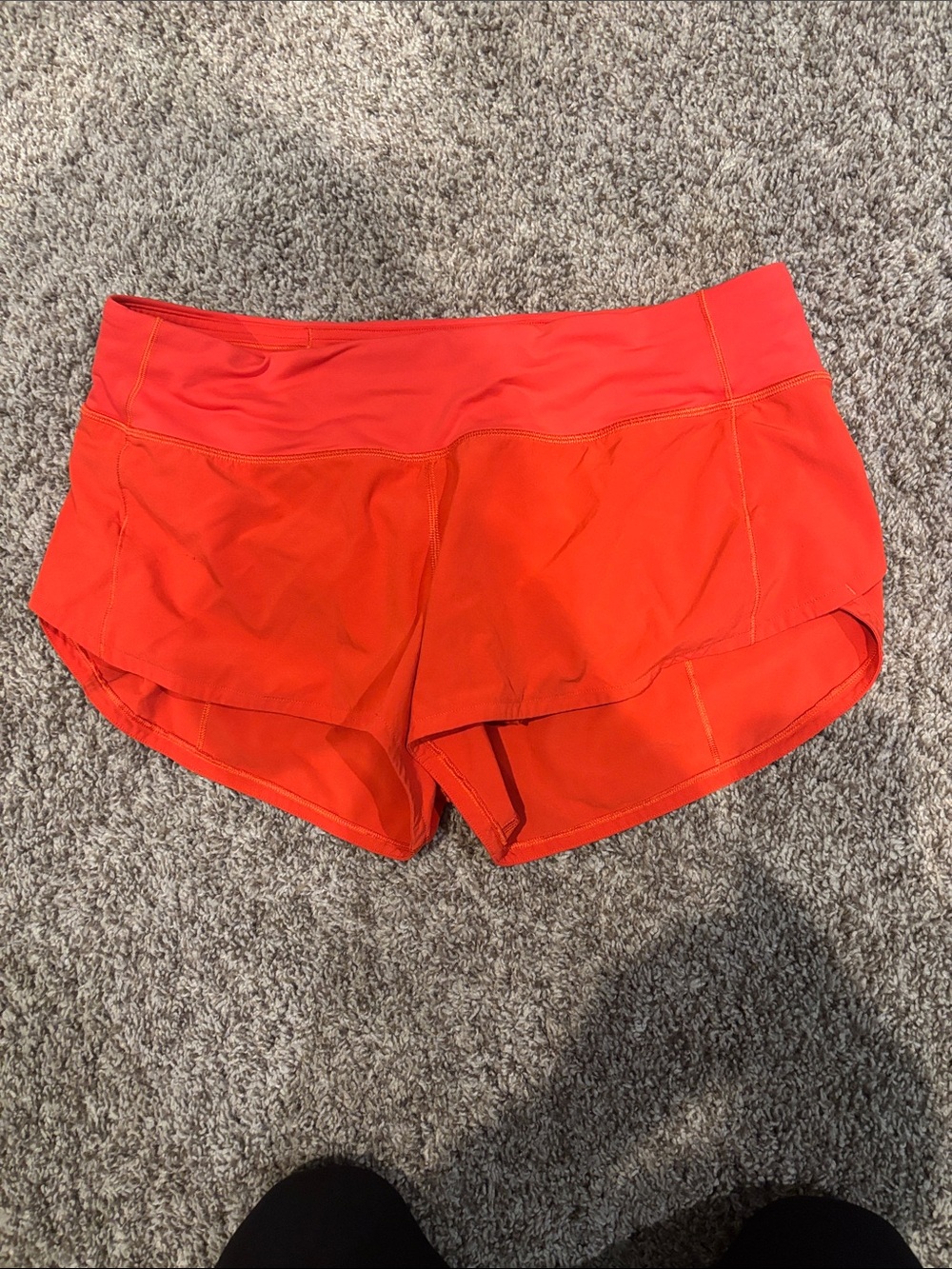 lululemon athletica Women's Bright Red Running Shorts